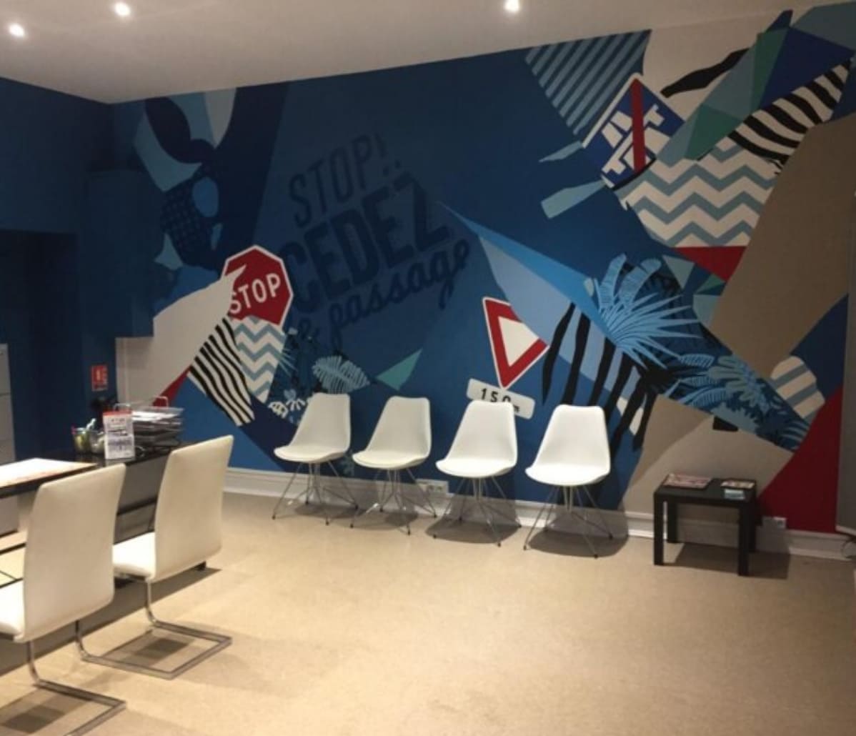 Salle d’attente de l’auto-école Saint-Paul